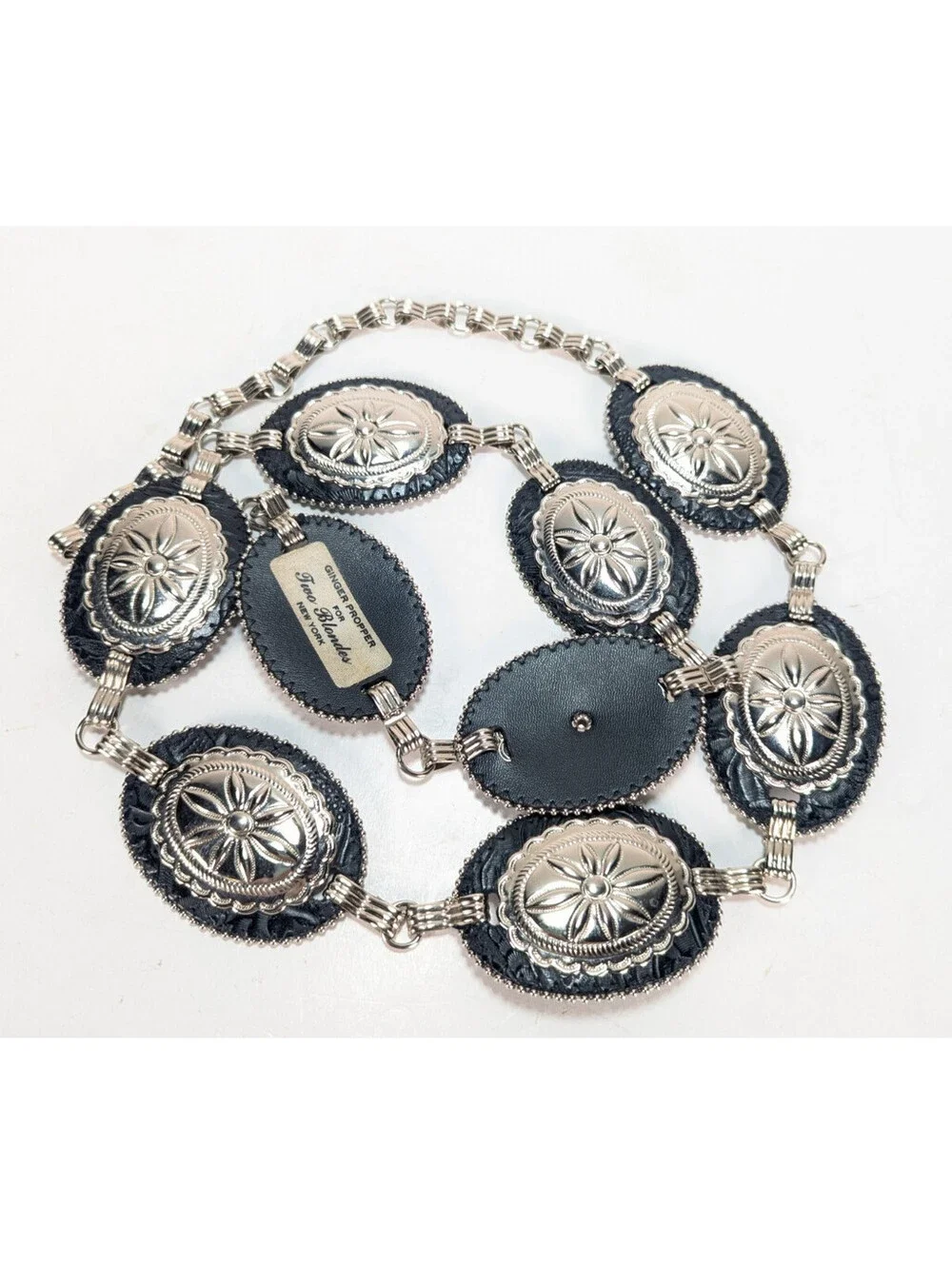 Vintage Ginger Propper For Two Blondes Western Concho Belt Adjustable 39
